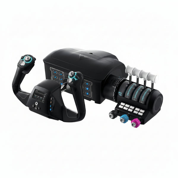 Turtle Beach Velocityone Flight Universal Control System - Xbox Series X & Xbox Series S, Xbox One & Windows 10 & 11 Pcs with Yoke Handle, Throttle Quadrant, Trim Wheel & Rudder Controls