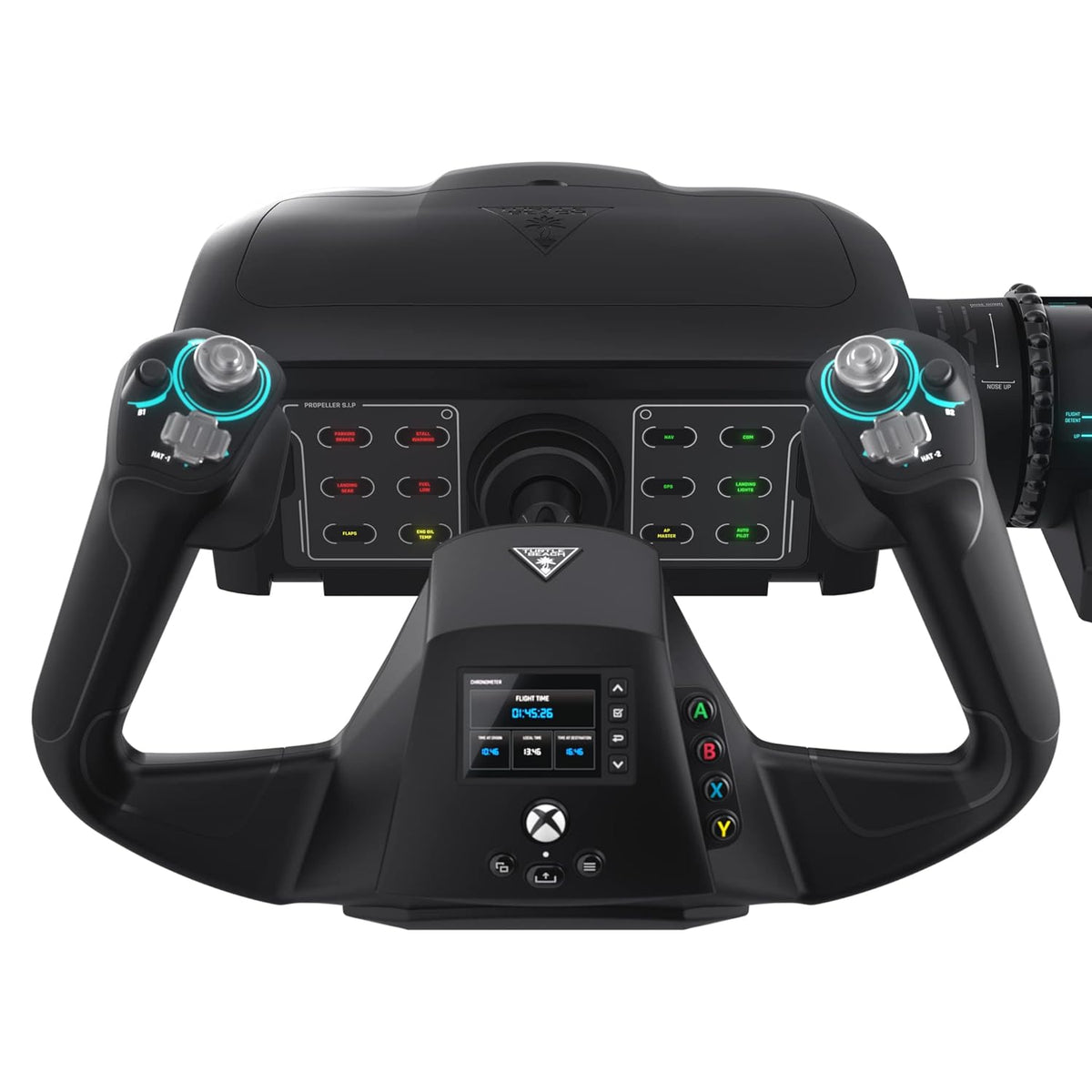 Turtle Beach Velocityone Flight Universal Control System - Xbox Series X & Xbox Series S, Xbox One & Windows 10 & 11 Pcs with Yoke Handle, Throttle Quadrant, Trim Wheel & Rudder Controls