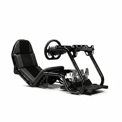 Racing Simulator Cockpit Built to Support Direct Drive Wheels, Tubular Steel Frame, 25NM Compatibility, GT/Formula