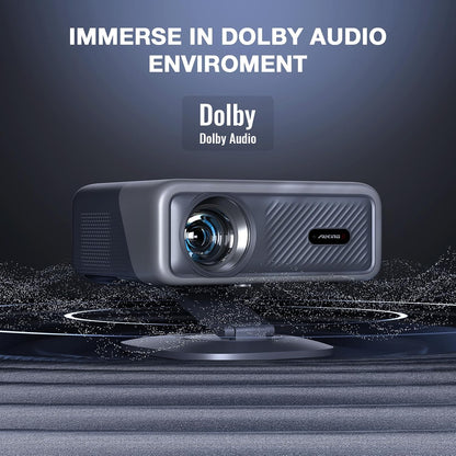 5000ANSI & 3D Dolby Audio 4K Projector with Wifi and Bluetooth, Auto Focus