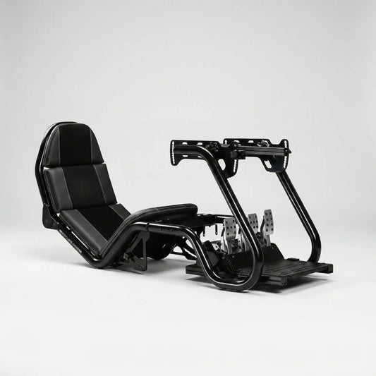 F-GT Pro Formula and GT Racing Simulator Cockpit - Black Edition (NLR-R003) — Studio Shot