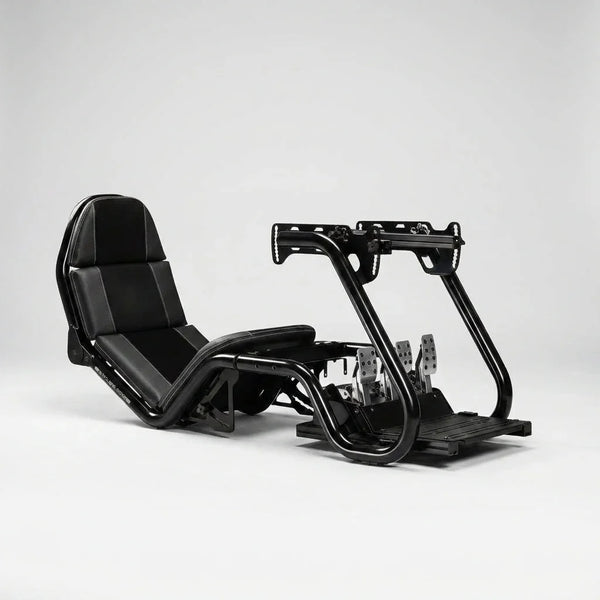 F-GT Pro Formula and GT Racing Simulator Cockpit - Black Edition (NLR-R003) — Studio Shot