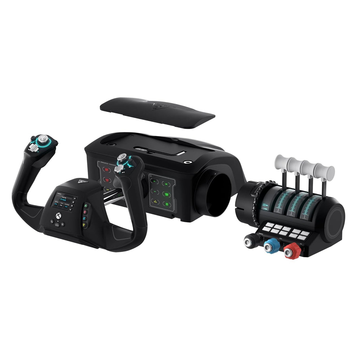 Turtle Beach Velocityone Flight Universal Control System - Xbox Series X & Xbox Series S, Xbox One & Windows 10 & 11 Pcs with Yoke Handle, Throttle Quadrant, Trim Wheel & Rudder Controls