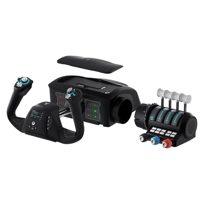 Turtle Beach Velocityone Flight Universal Control System - Xbox Series X & Xbox Series S, Xbox One & Windows 10 & 11 Pcs with Yoke Handle, Throttle Quadrant, Trim Wheel & Rudder Controls